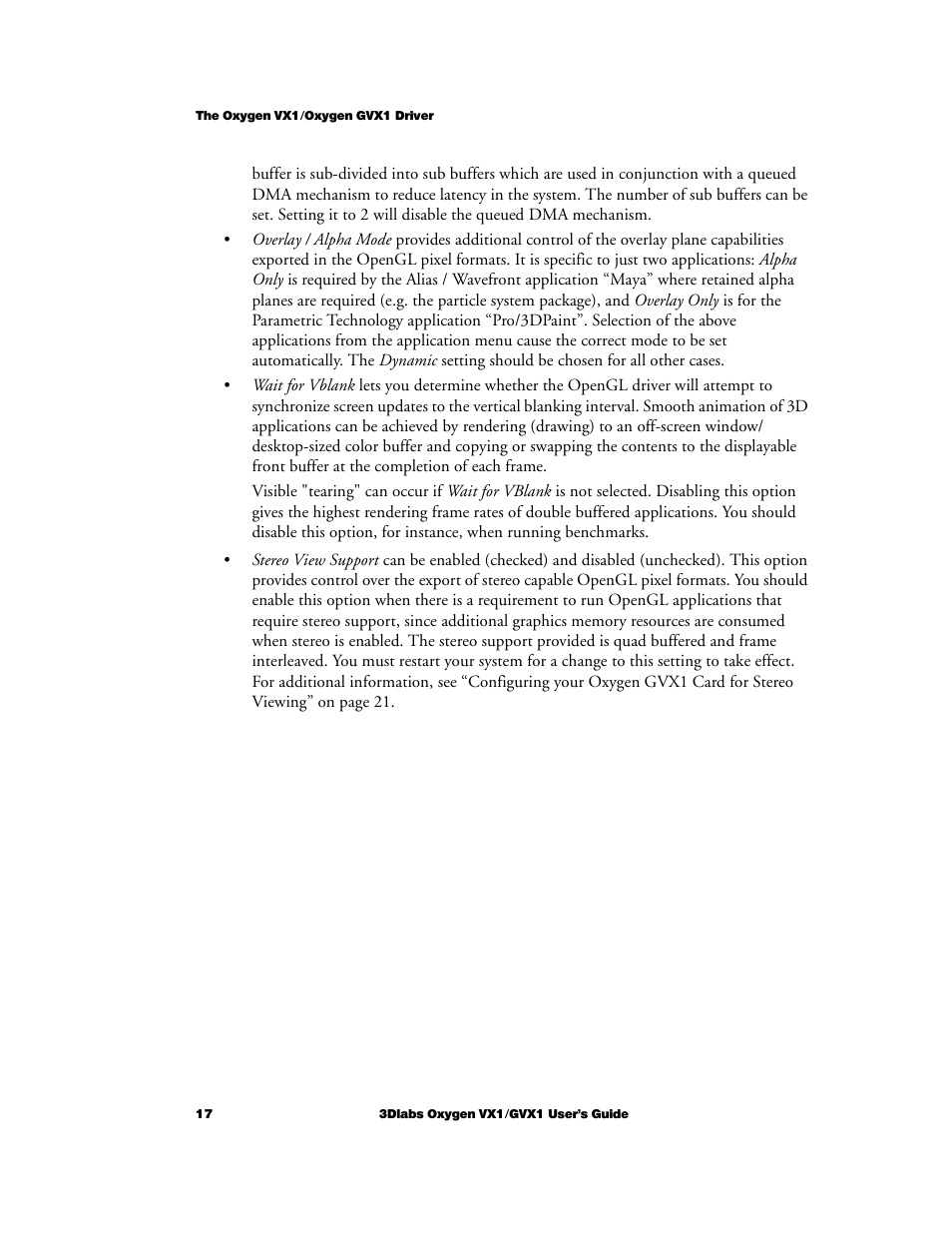 3DLABS Oxygen VX1 User Manual | Page 26 / 52