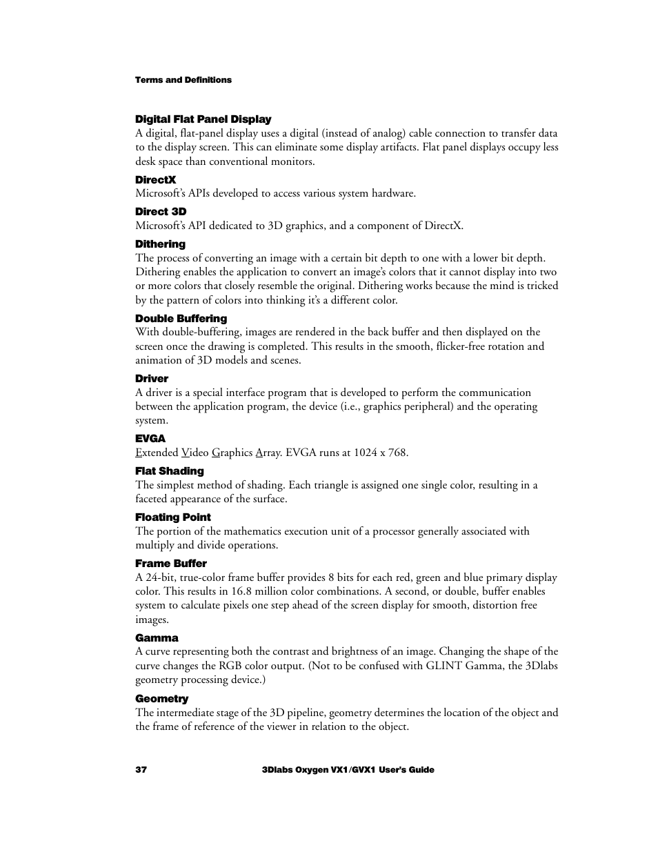 3DLABS Oxygen VX1 User Manual | Page 46 / 52