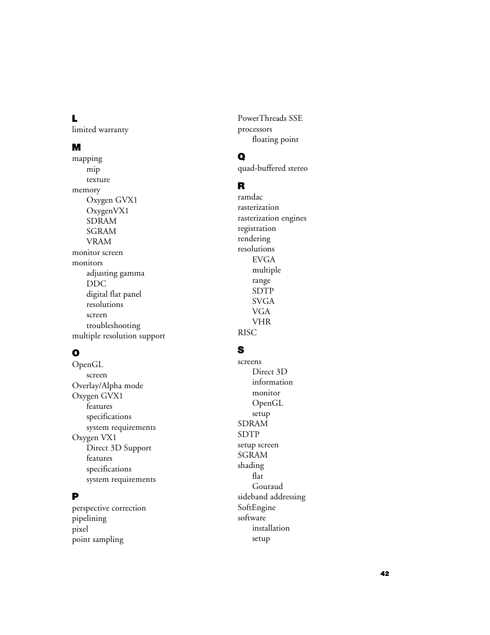 3DLABS Oxygen VX1 User Manual | Page 51 / 52