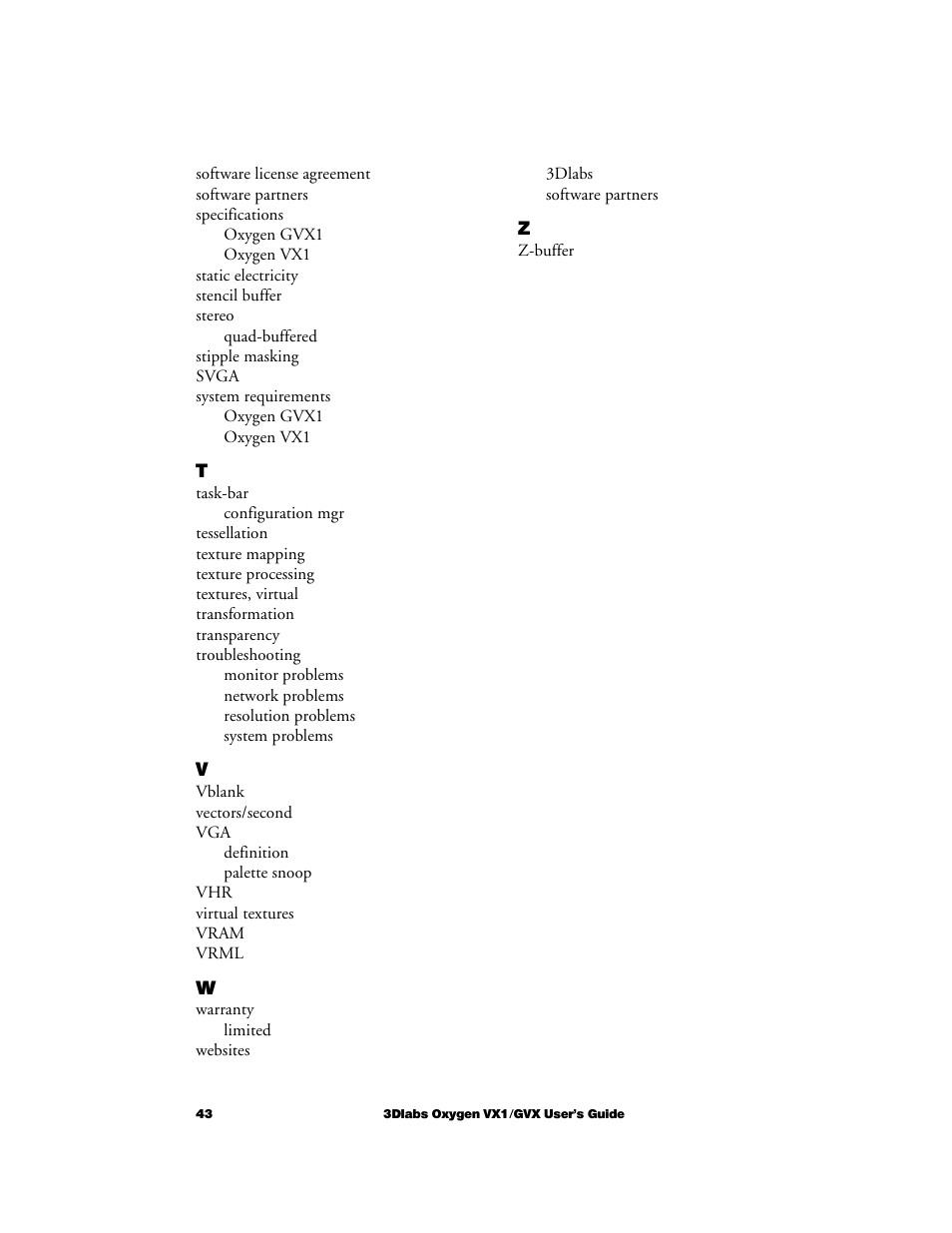3DLABS Oxygen VX1 User Manual | Page 52 / 52