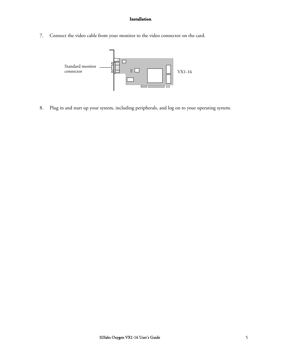 3DLABS Oxygen VX1-16 User Manual | Page 15 / 45