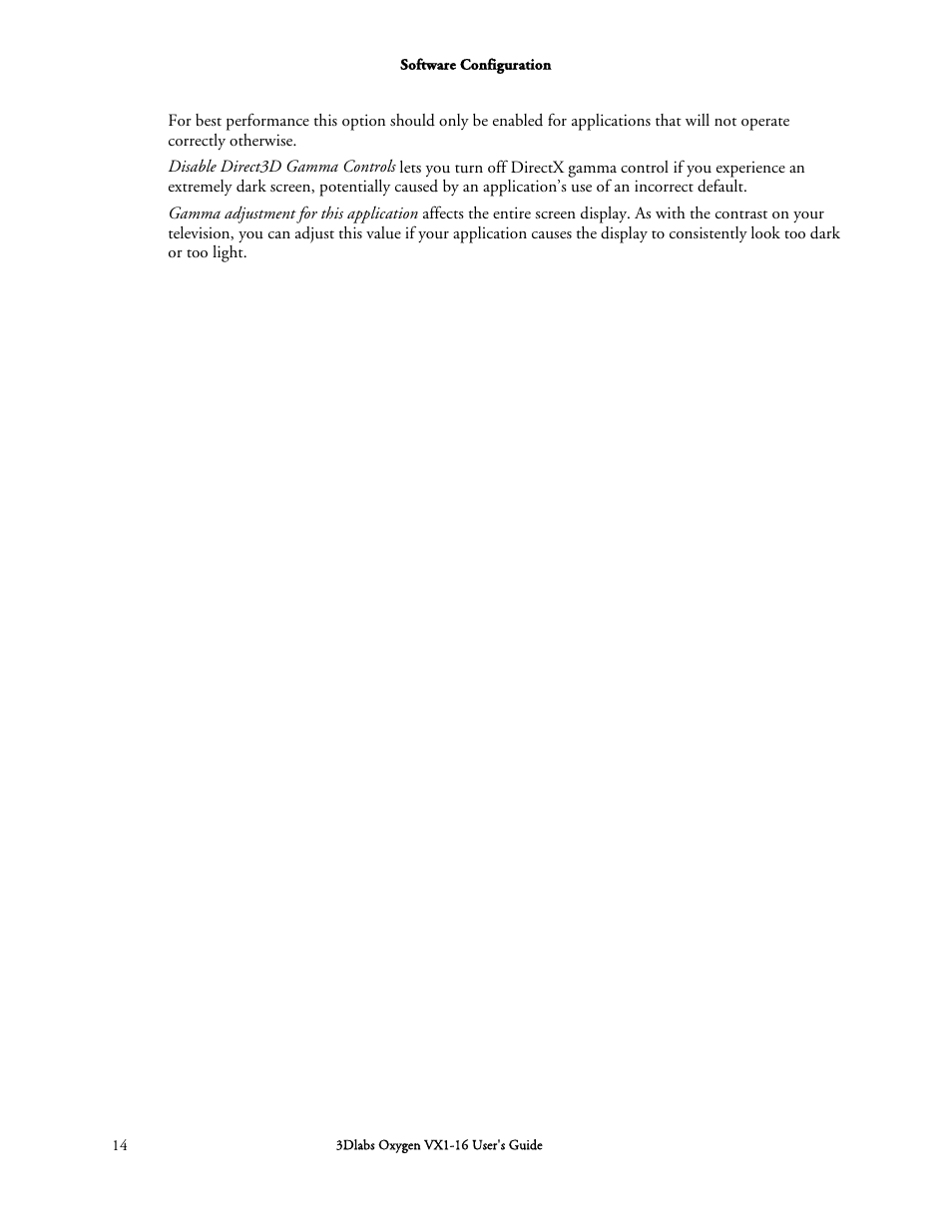 3DLABS Oxygen VX1-16 User Manual | Page 24 / 45