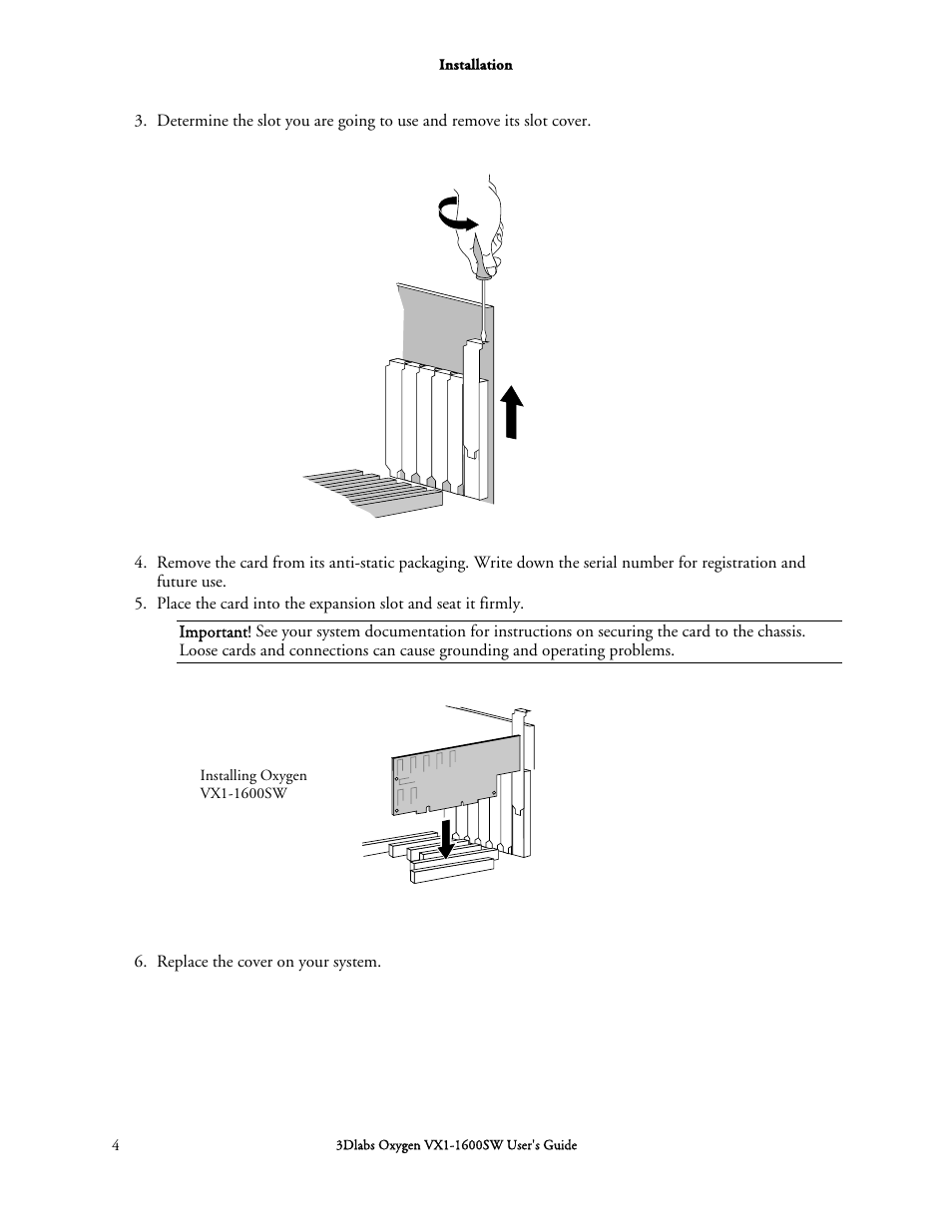 3DLABS Oxygen VX1-1600SW User Manual | Page 14 / 46