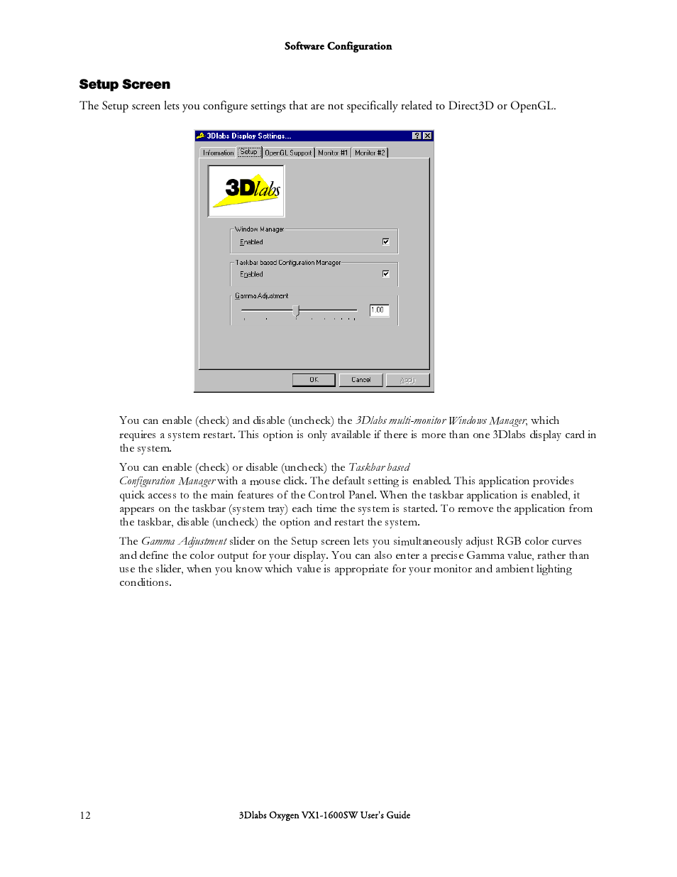 3DLABS Oxygen VX1-1600SW User Manual | Page 22 / 46