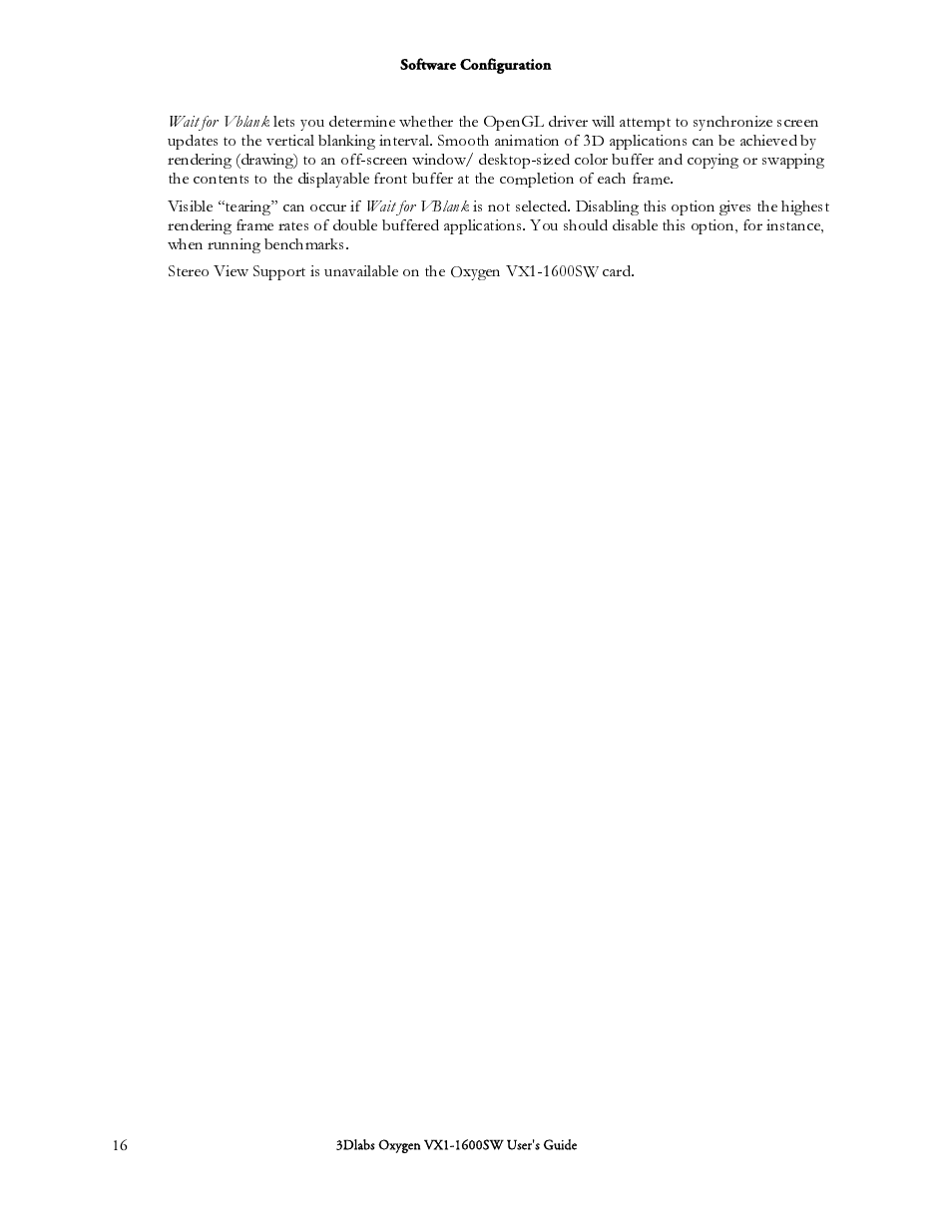 3DLABS Oxygen VX1-1600SW User Manual | Page 26 / 46