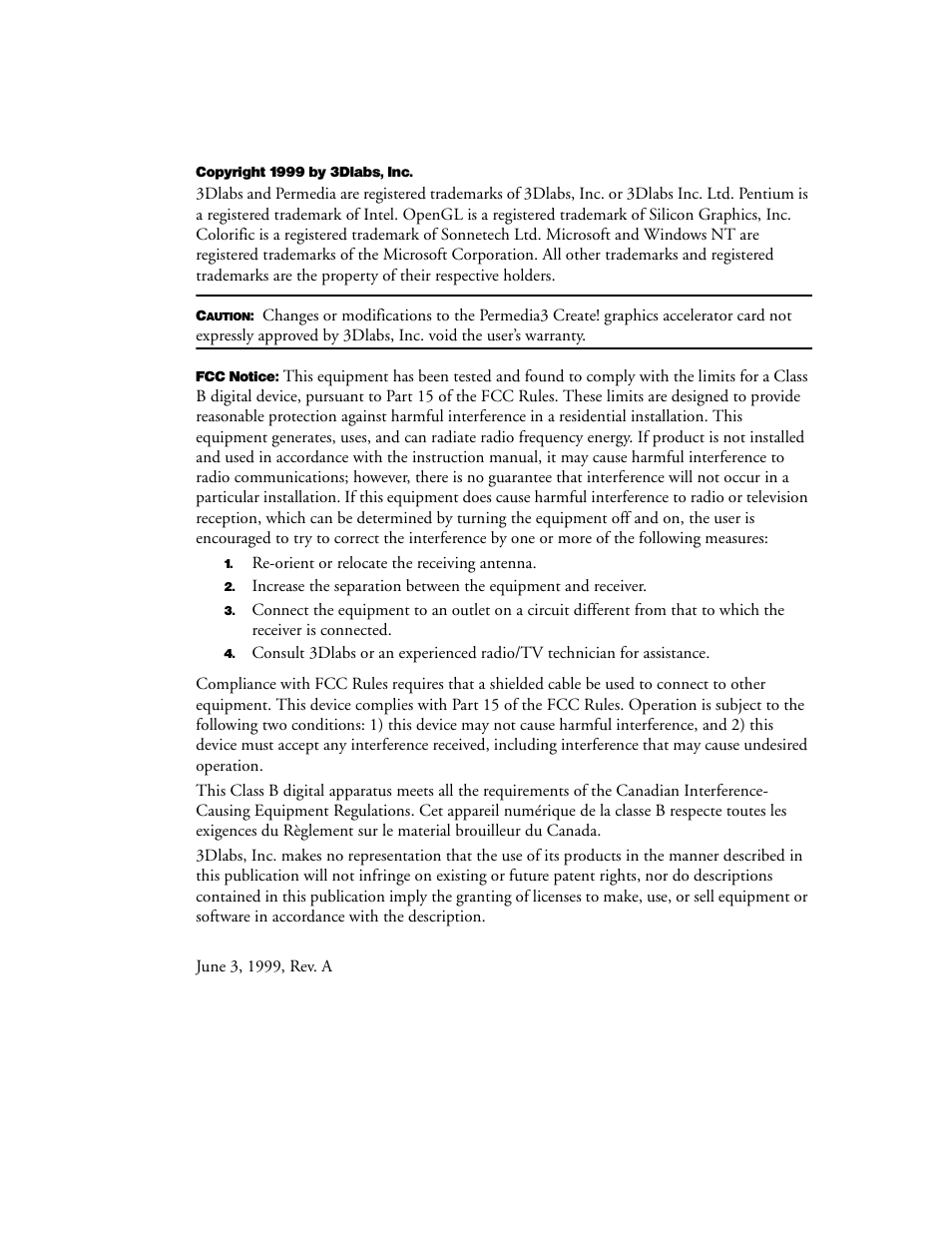 3DLABS Permedia3 User Manual | Page 2 / 41