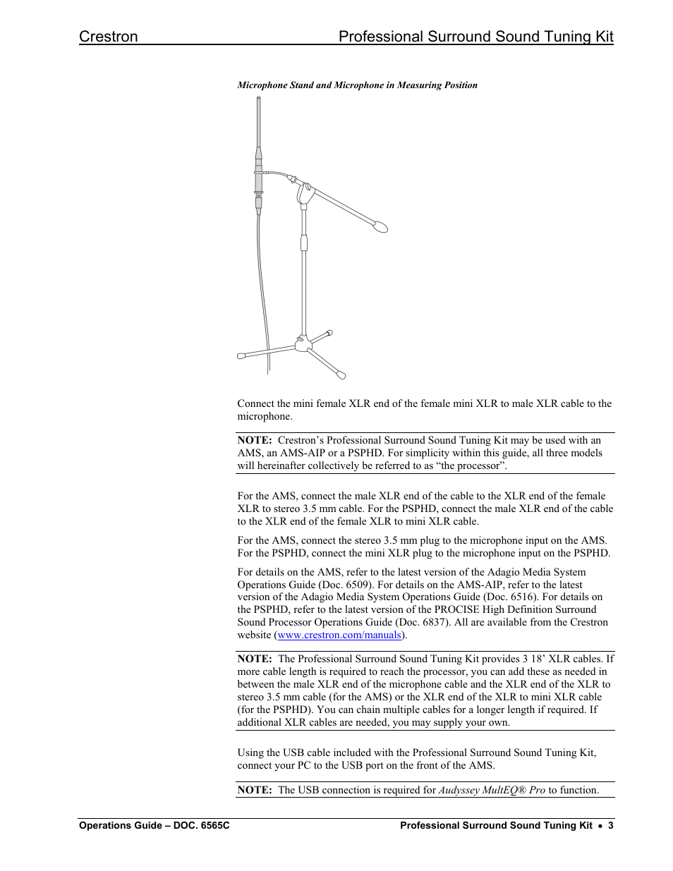 Crestron professional surround sound tuning kit | Crestron electronic Surround Sound Tuning Kit User Manual | Page 11 / 32