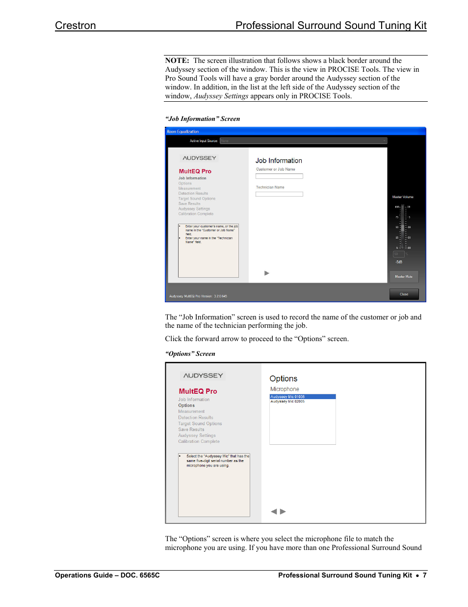 Crestron professional surround sound tuning kit | Crestron electronic Surround Sound Tuning Kit User Manual | Page 15 / 32