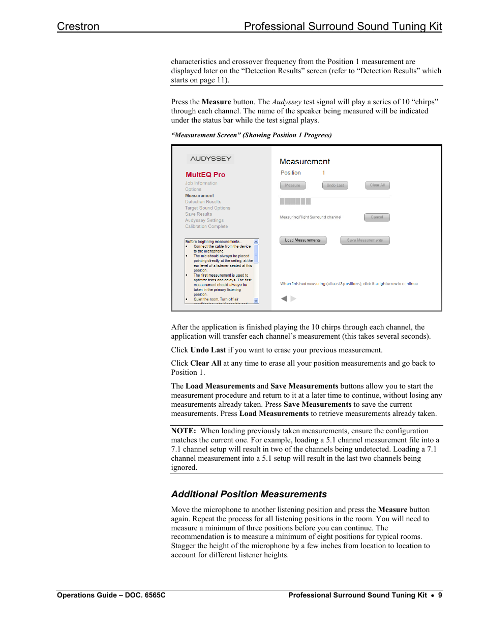 Crestron professional surround sound tuning kit | Crestron electronic Surround Sound Tuning Kit User Manual | Page 17 / 32