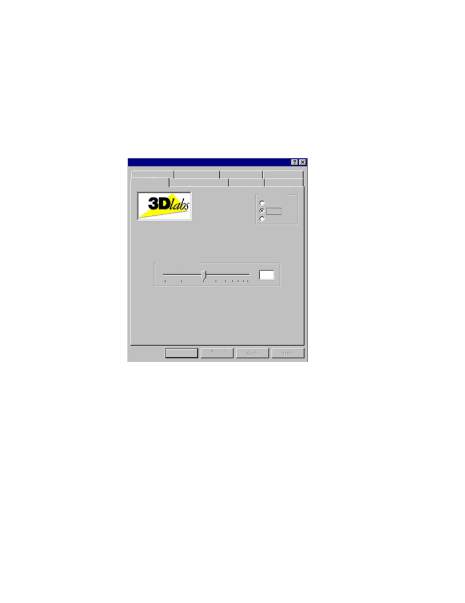 Setup screen | 3DLABS Oxygen GMX User Manual | Page 17 / 38