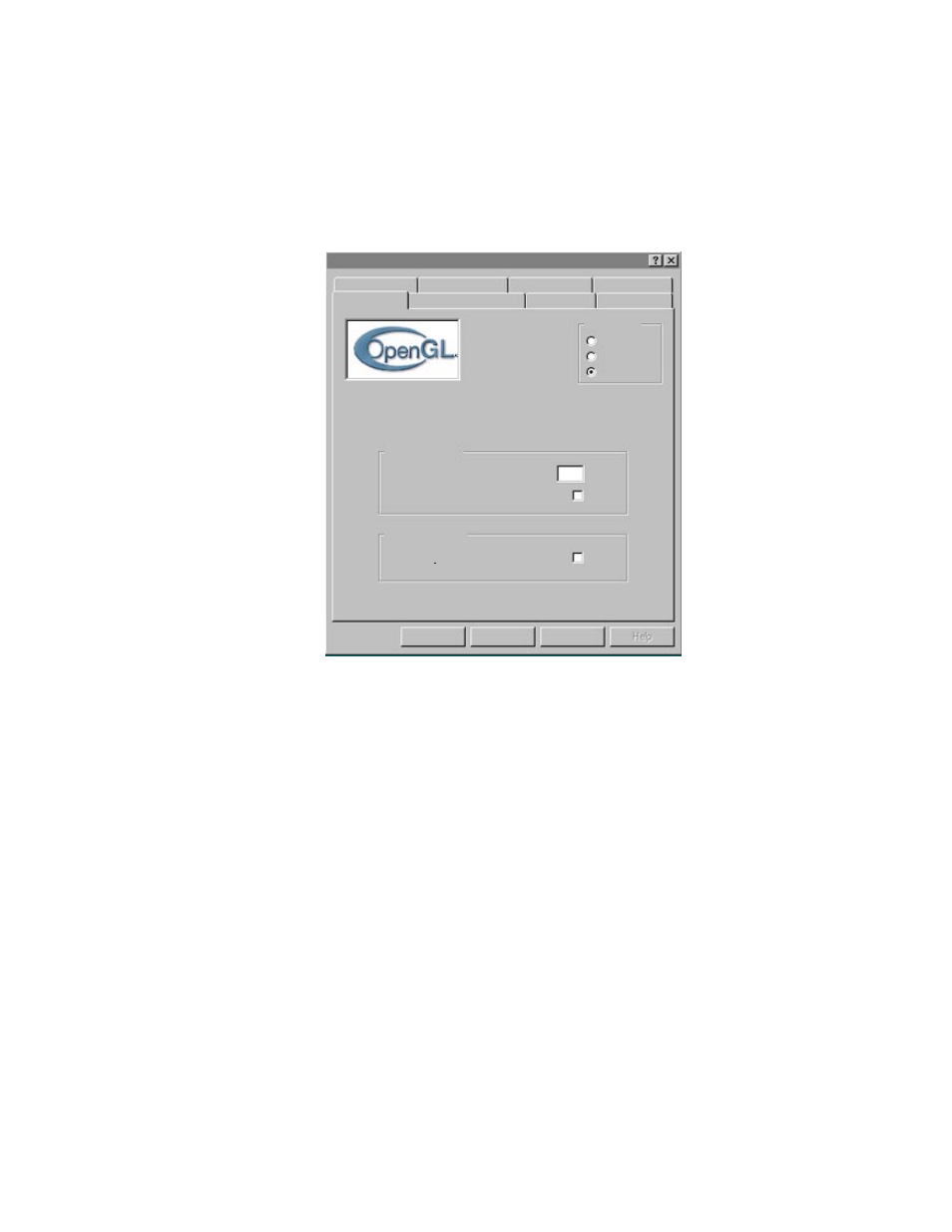Opengl screen | 3DLABS Oxygen GMX User Manual | Page 18 / 38