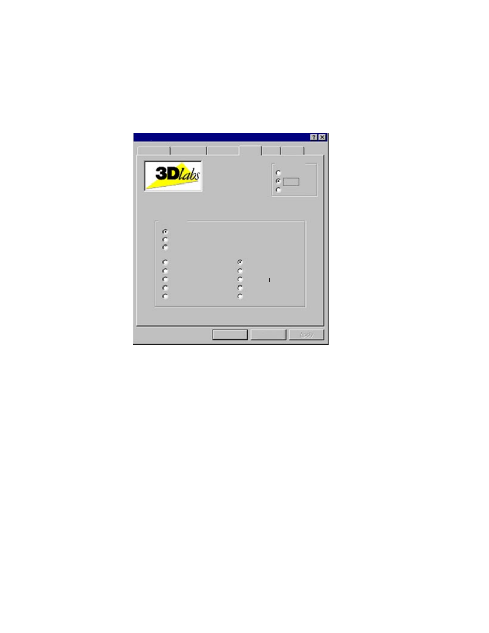 Setup screen | 3DLABS Oxygen RPM User Manual | Page 17 / 40