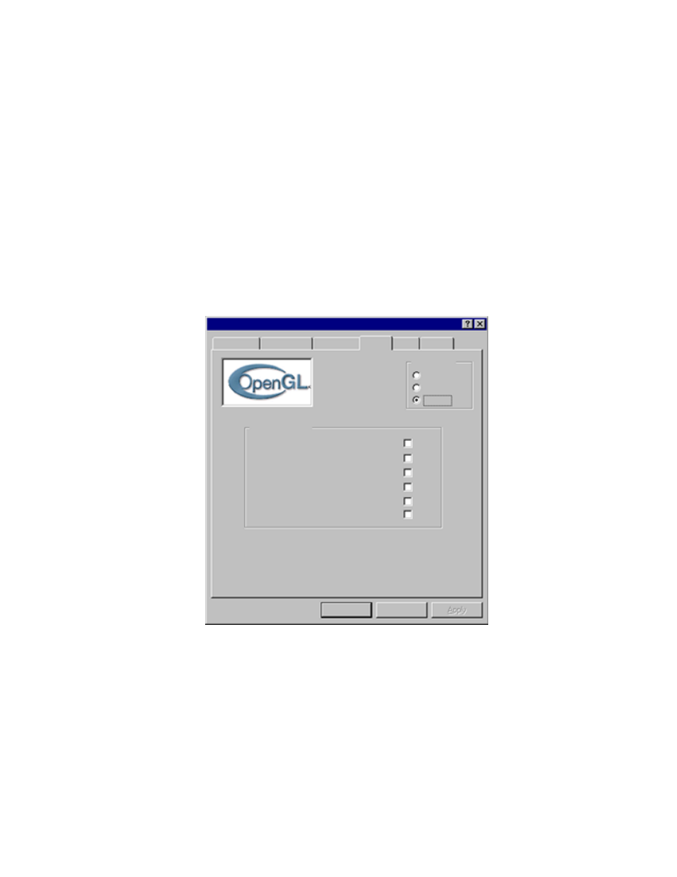 Opengl screen | 3DLABS Oxygen RPM User Manual | Page 18 / 40