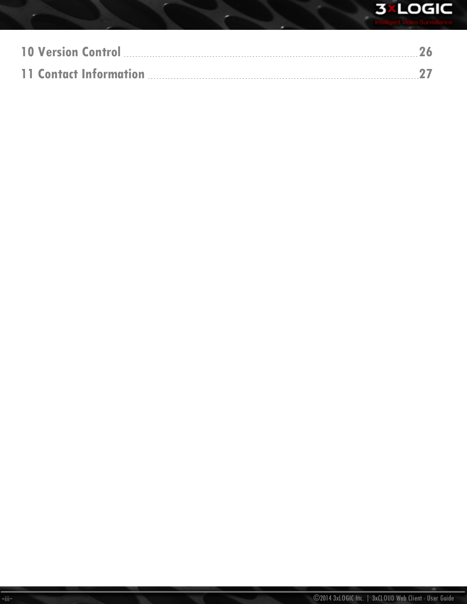 3xLOGIC 3xCLOUD Web Client User Manual | Page 4 / 31