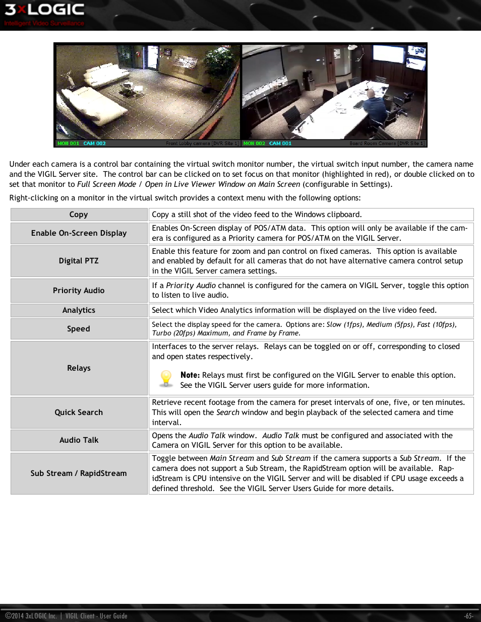 3xLOGIC VIGIL Client User Manual | Page 71 / 116