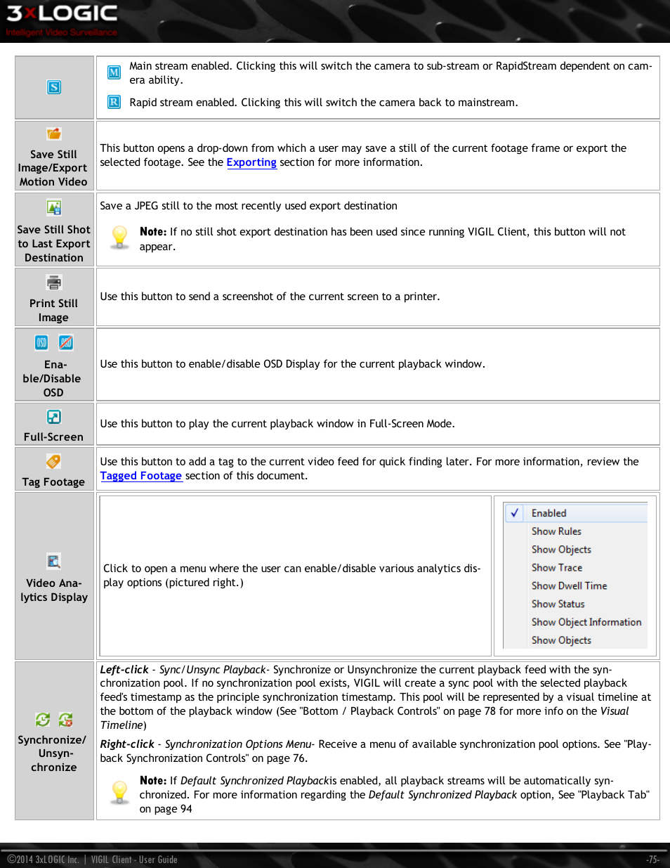 3xLOGIC VIGIL Client User Manual | Page 81 / 116