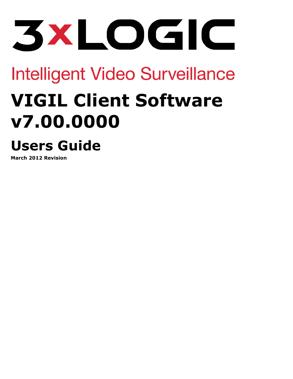 3xLOGIC VIGIL Client User Manual | 91 pages