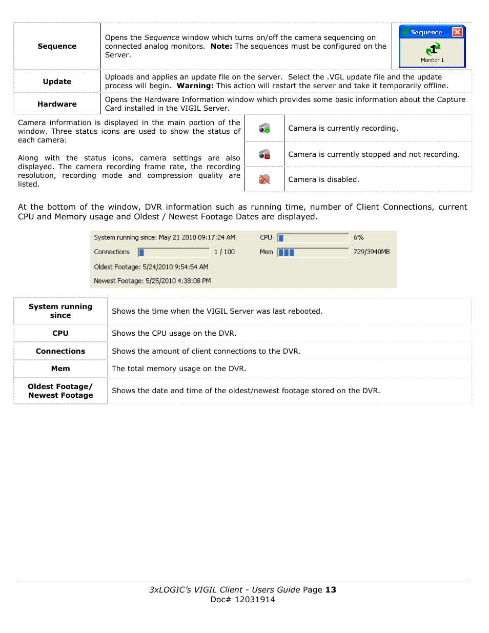3xLOGIC VIGIL Client User Manual | Page 13 / 91