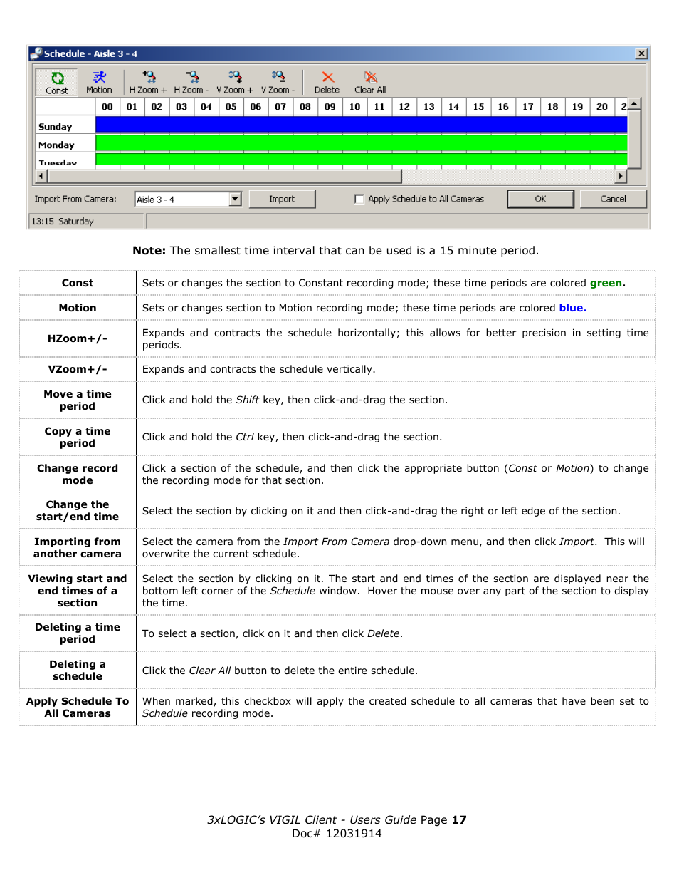3xLOGIC VIGIL Client User Manual | Page 17 / 91