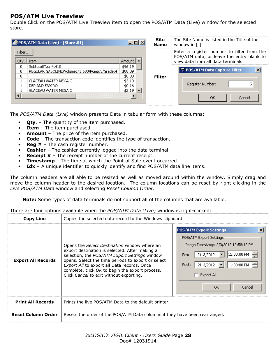 3xLOGIC VIGIL Client User Manual | Page 28 / 91