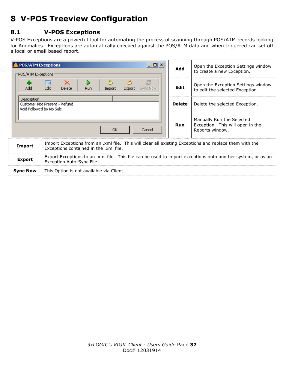 8 v-pos treeview configuration | 3xLOGIC VIGIL Client User Manual | Page 37 / 91