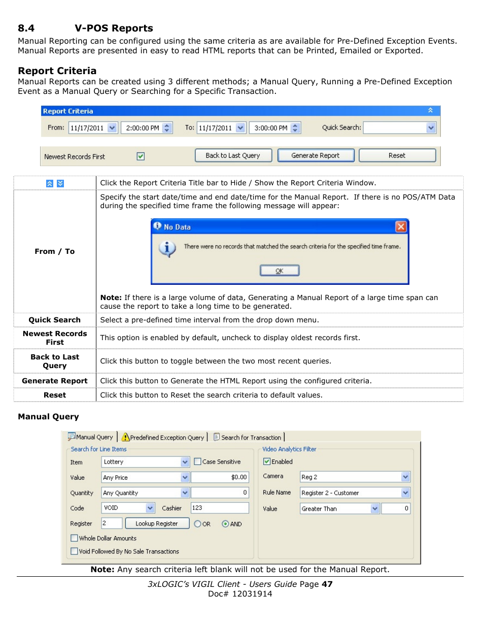 3xLOGIC VIGIL Client User Manual | Page 47 / 91