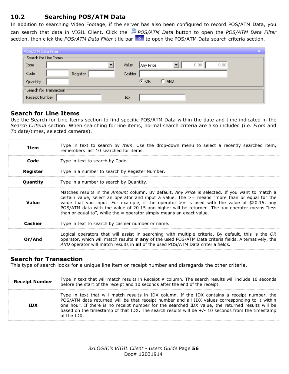 3xLOGIC VIGIL Client User Manual | Page 56 / 91