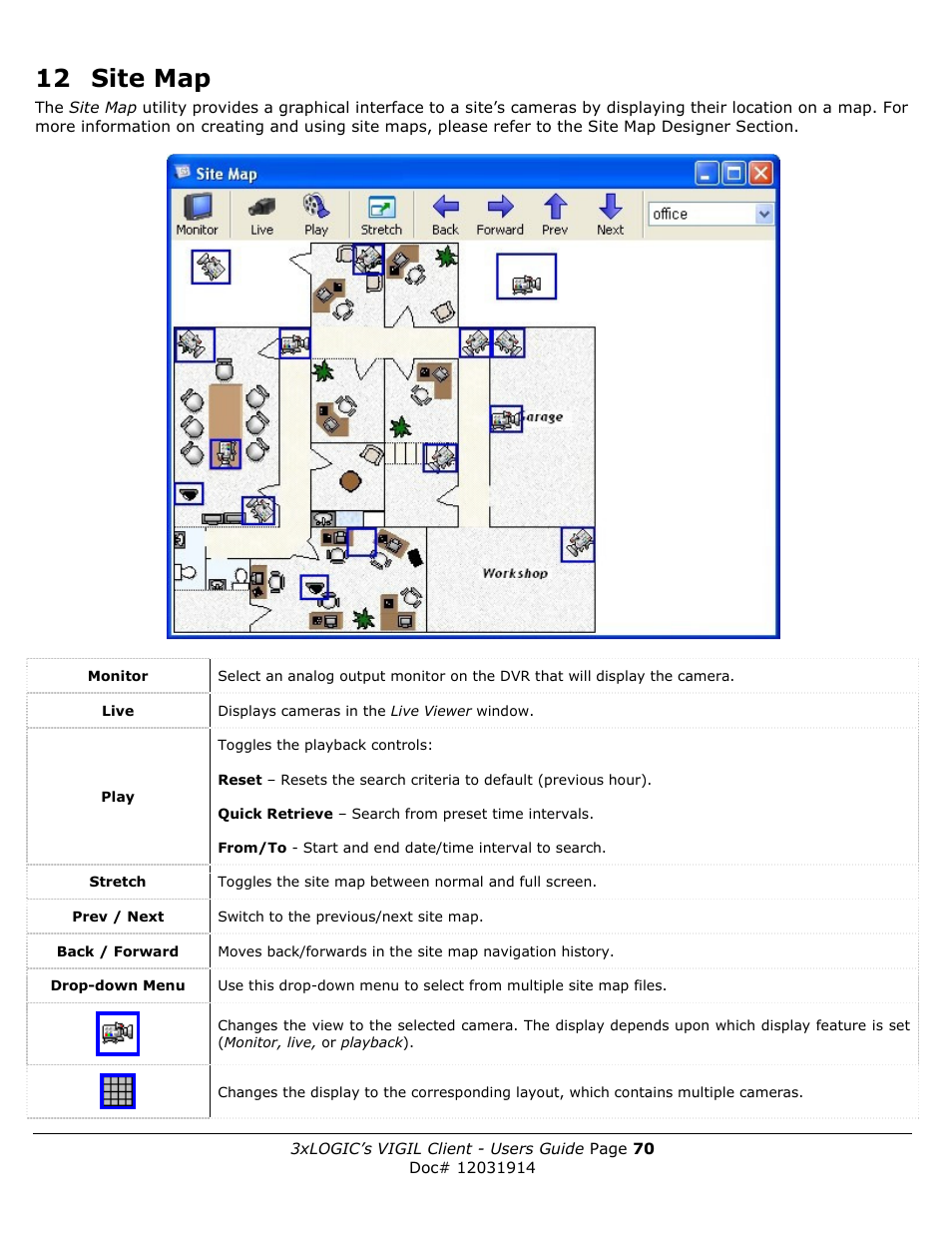 12 site map | 3xLOGIC VIGIL Client User Manual | Page 70 / 91