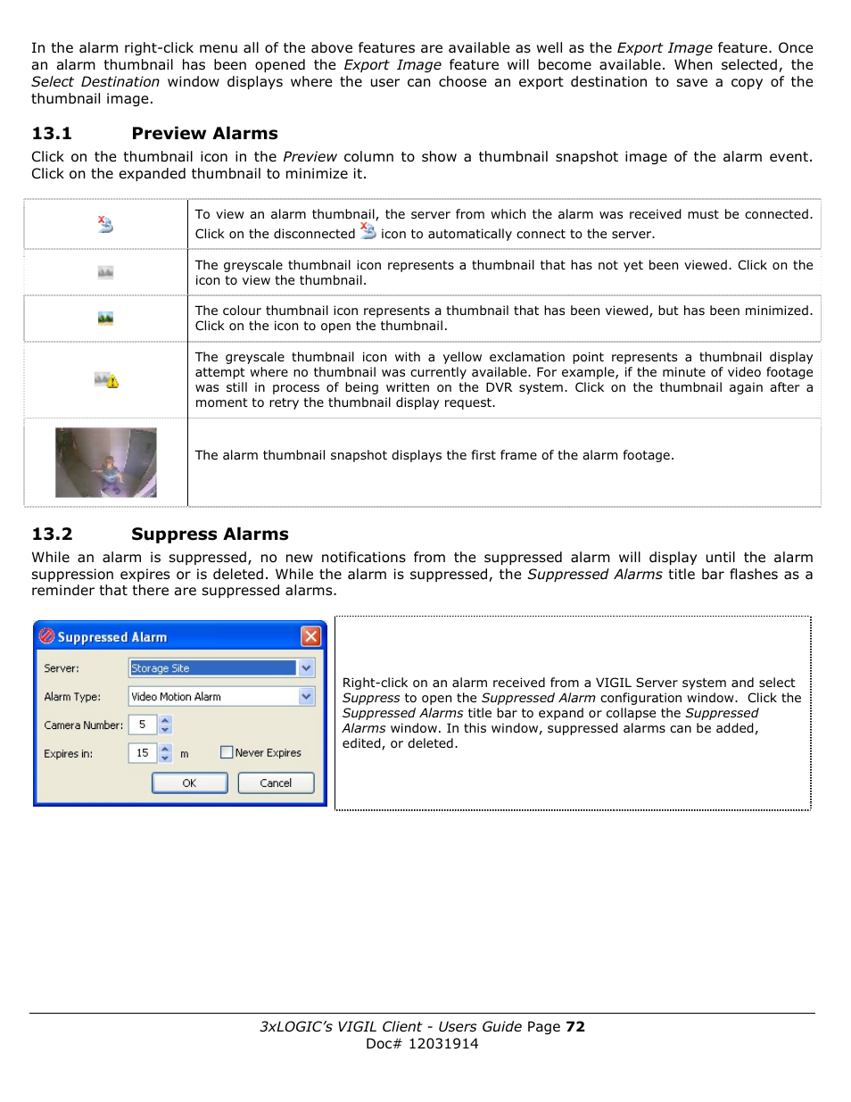 3xLOGIC VIGIL Client User Manual | Page 72 / 91