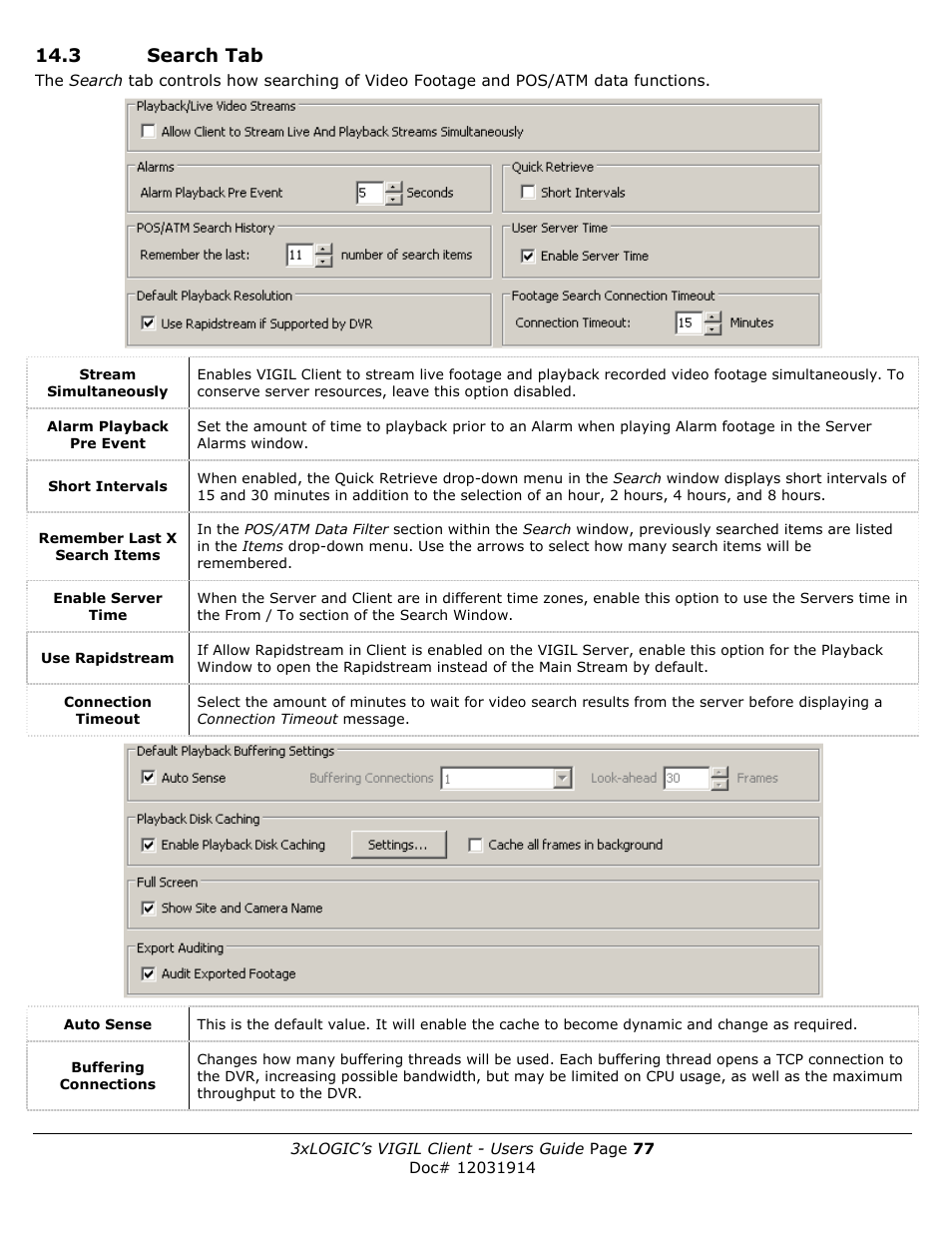 3 search tab | 3xLOGIC VIGIL Client User Manual | Page 77 / 91