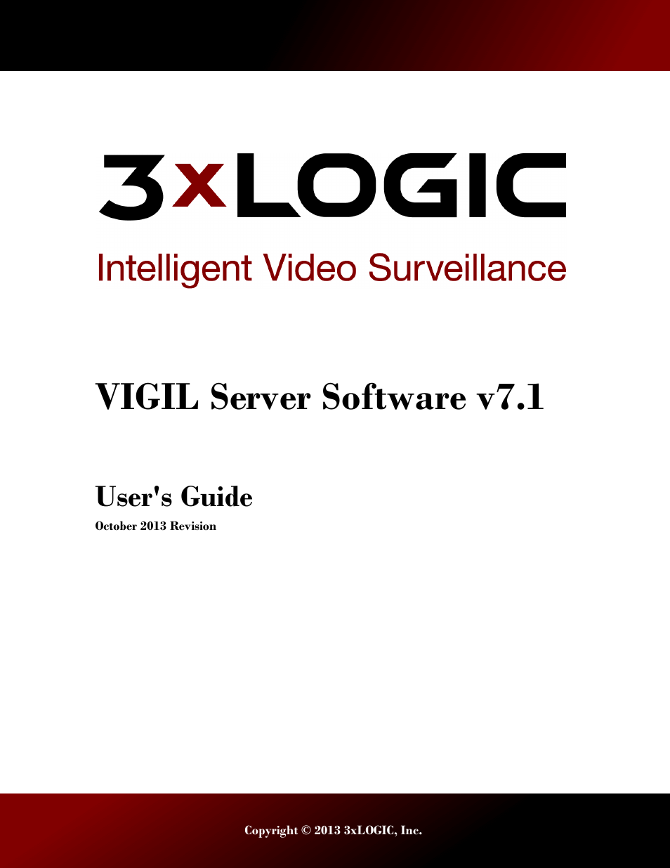 3xLOGIC VIGIL Server User Manual | 180 pages