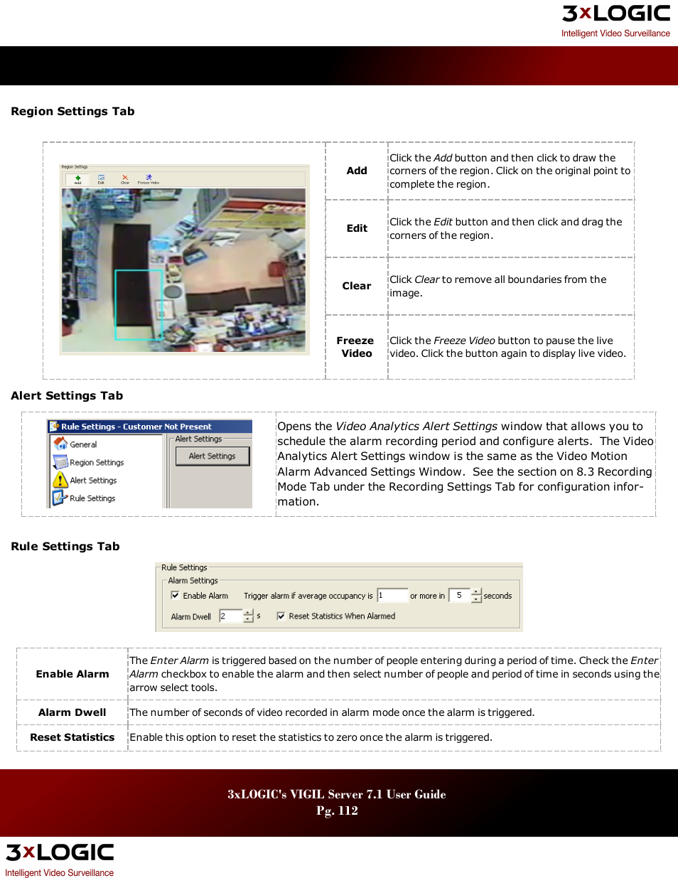 3xLOGIC VIGIL Server User Manual | Page 116 / 180