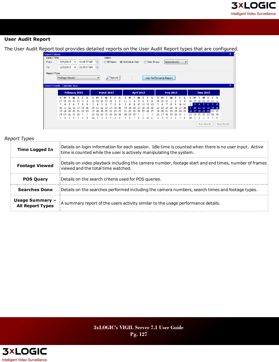 3xLOGIC VIGIL Server User Manual | Page 131 / 180