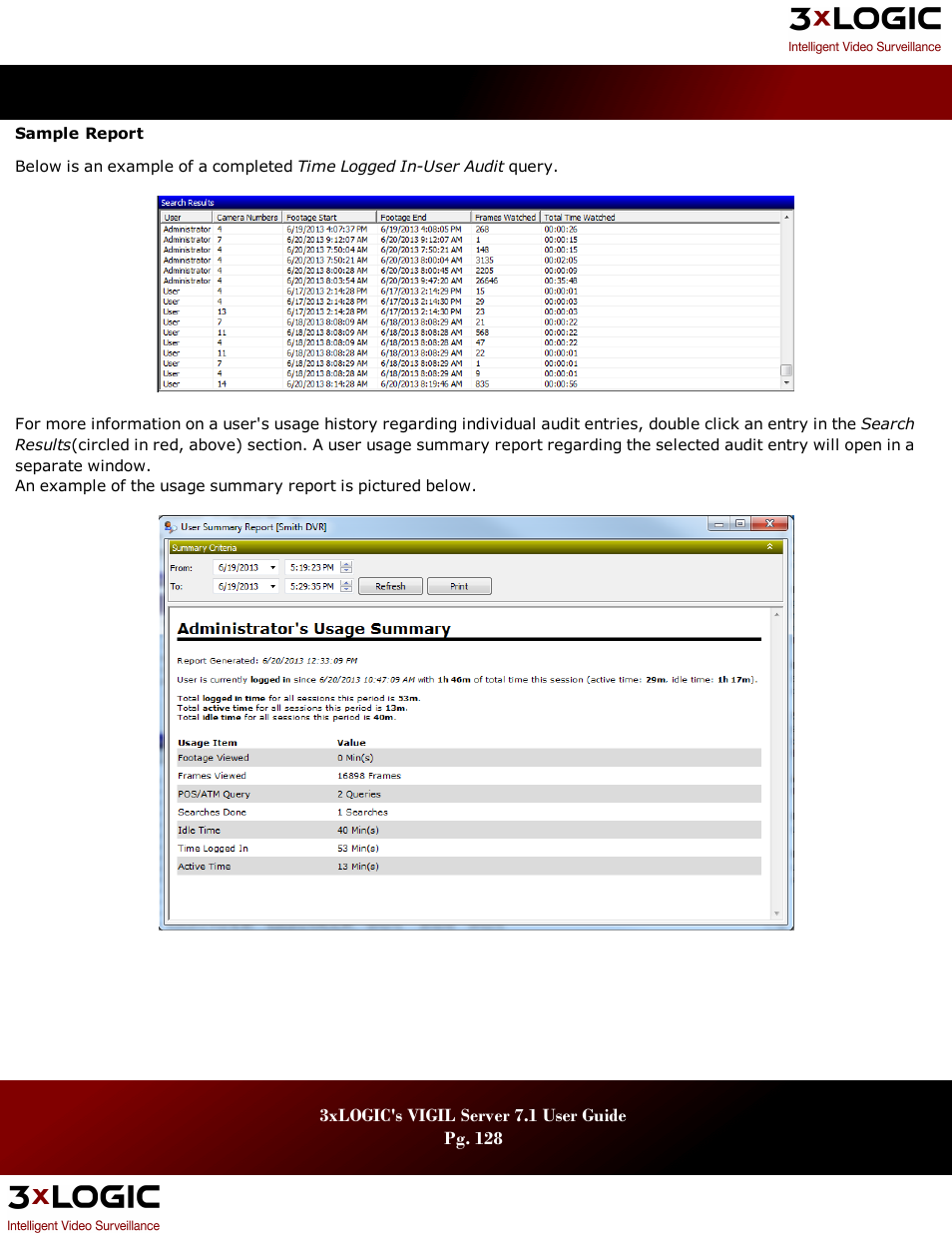 3xLOGIC VIGIL Server User Manual | Page 132 / 180