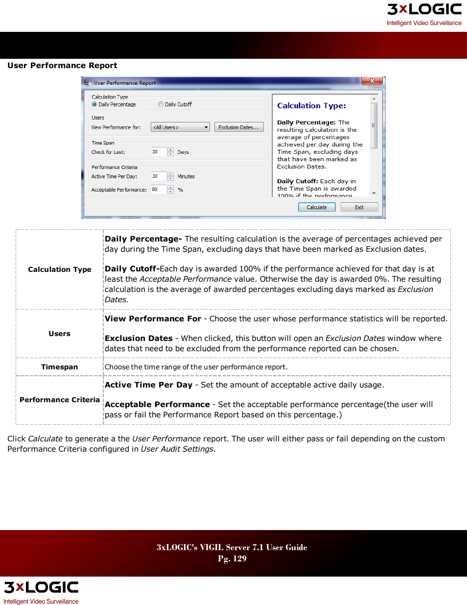 3xLOGIC VIGIL Server User Manual | Page 133 / 180