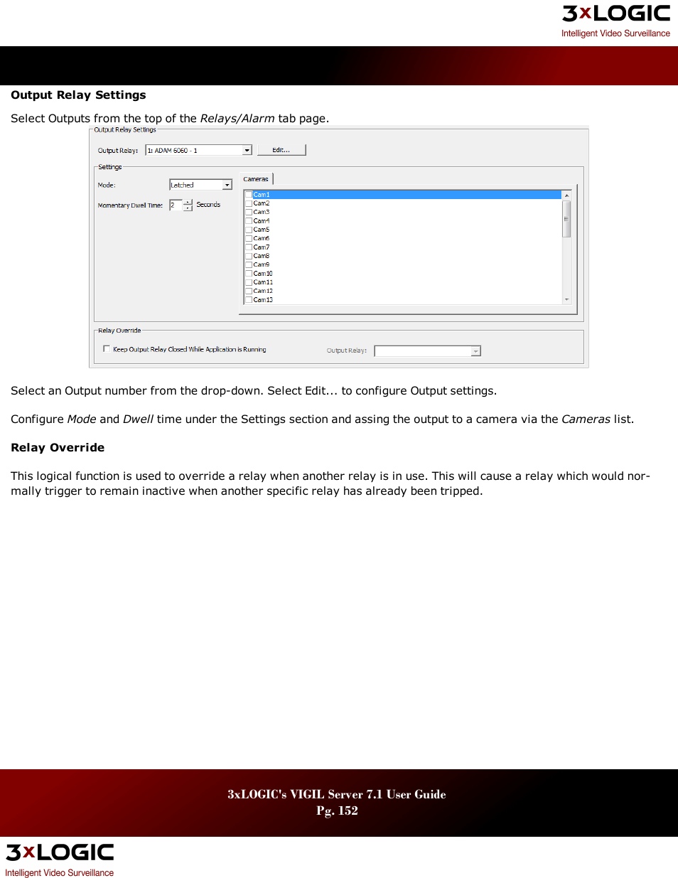 3xLOGIC VIGIL Server User Manual | Page 156 / 180