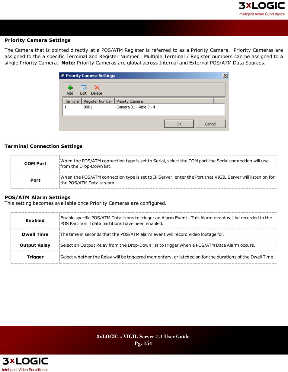 3xLOGIC VIGIL Server User Manual | Page 158 / 180