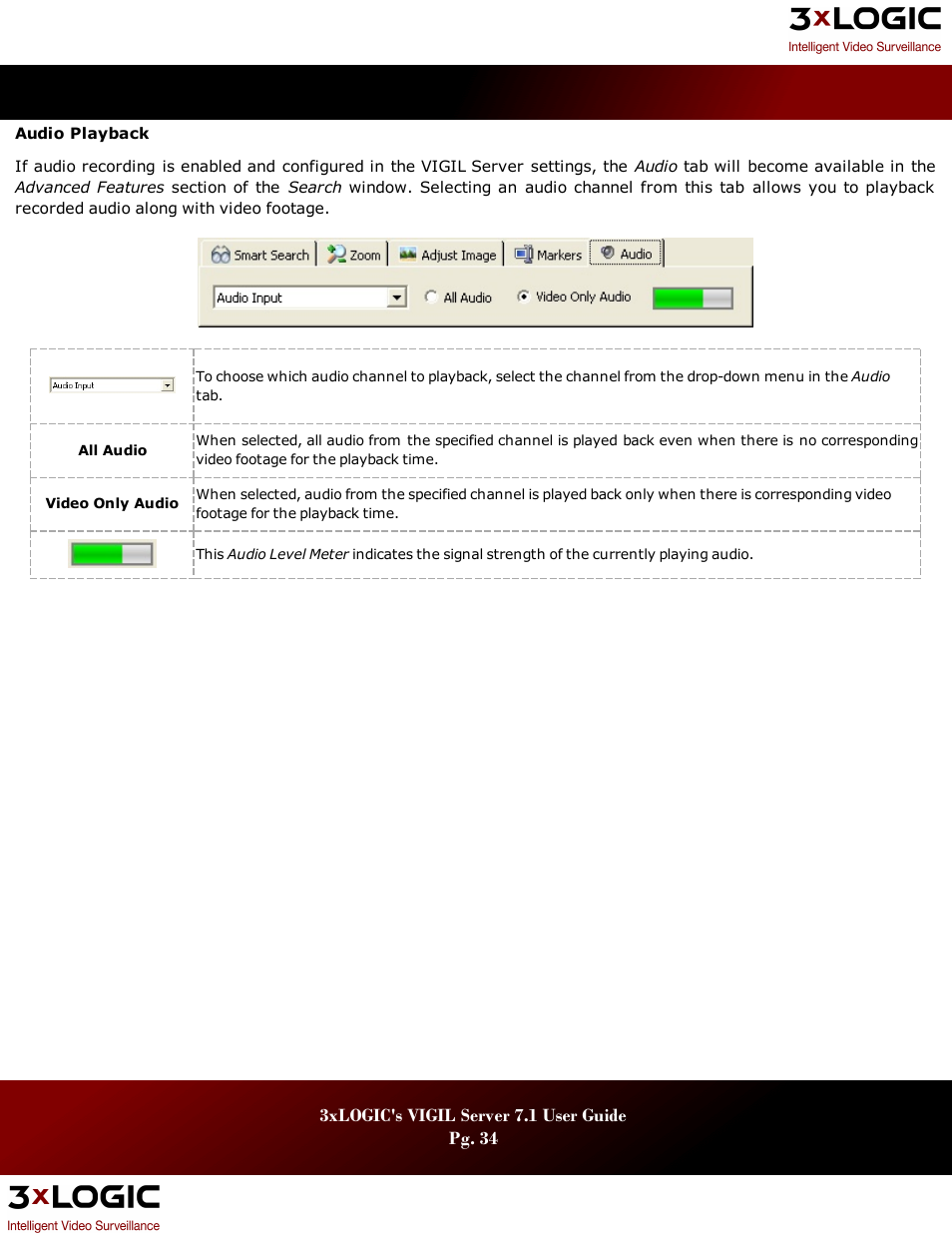 3xLOGIC VIGIL Server User Manual | Page 38 / 180