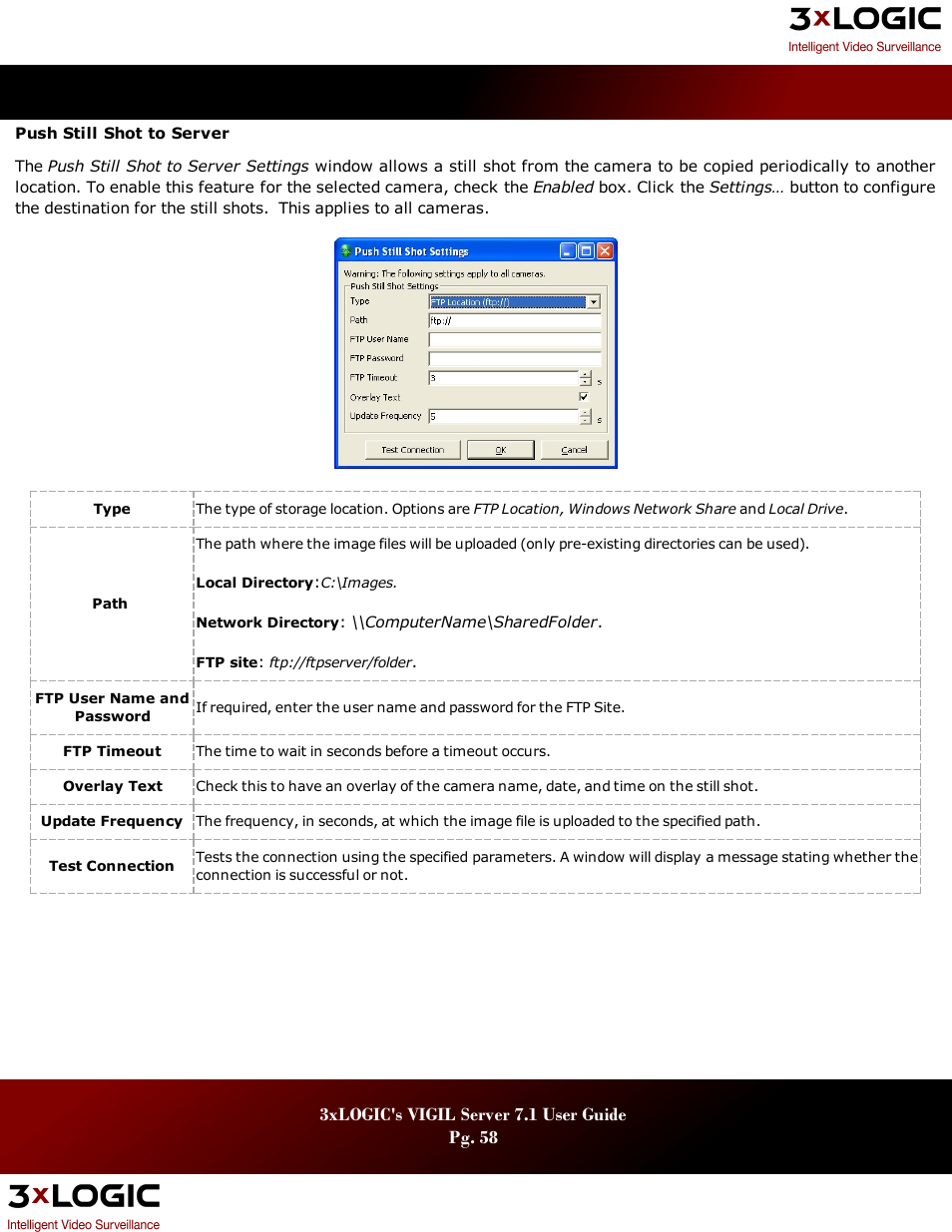 3xLOGIC VIGIL Server User Manual | Page 62 / 180