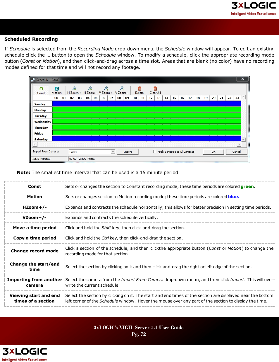 3xLOGIC VIGIL Server User Manual | Page 76 / 180