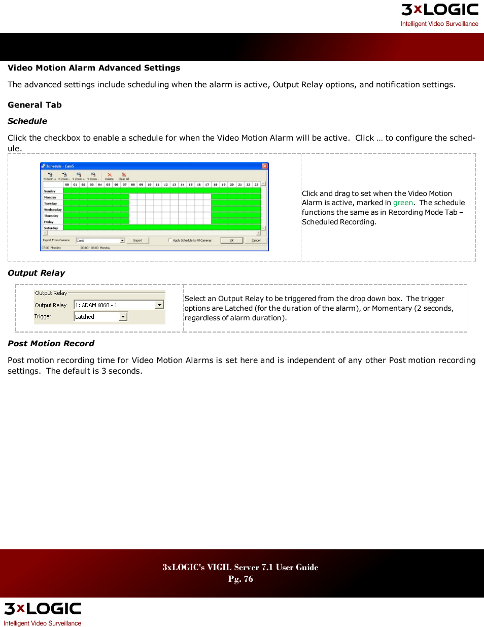 3xLOGIC VIGIL Server User Manual | Page 80 / 180