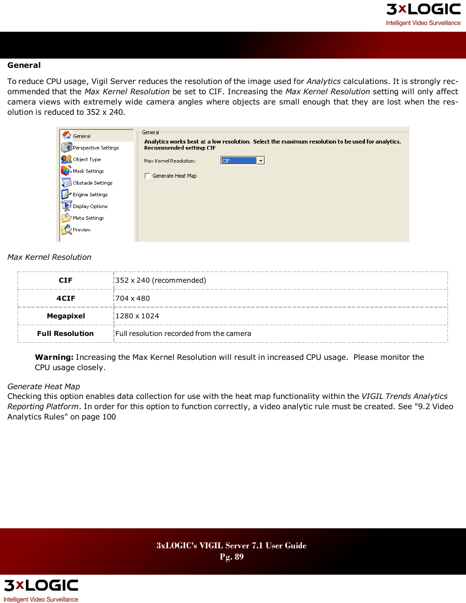 3xLOGIC VIGIL Server User Manual | Page 93 / 180