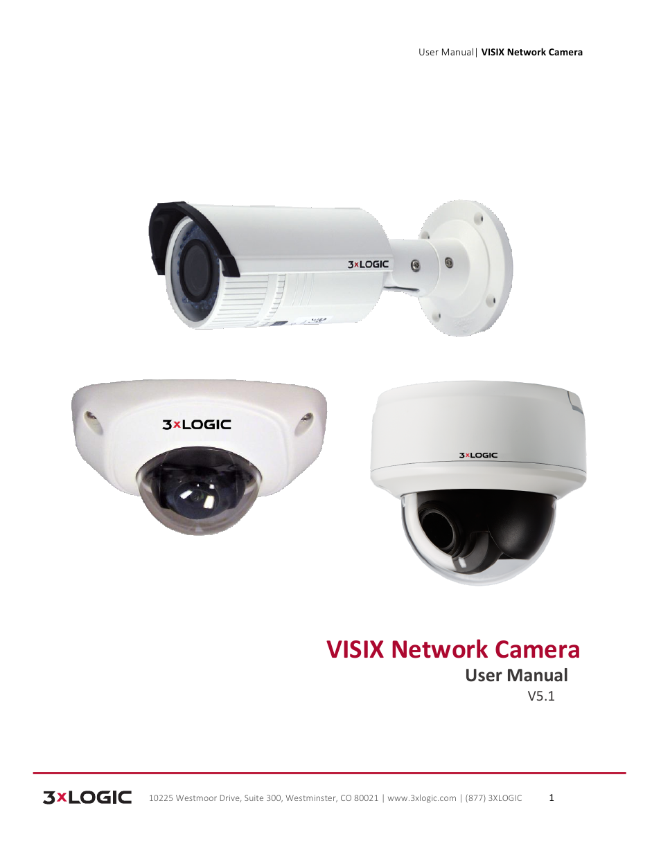 3xLOGIC VISIX Camera User Manual | 79 pages