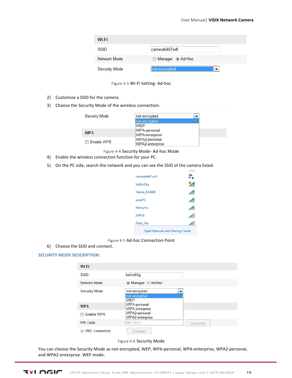 3xLOGIC VISIX Camera User Manual | Page 19 / 79