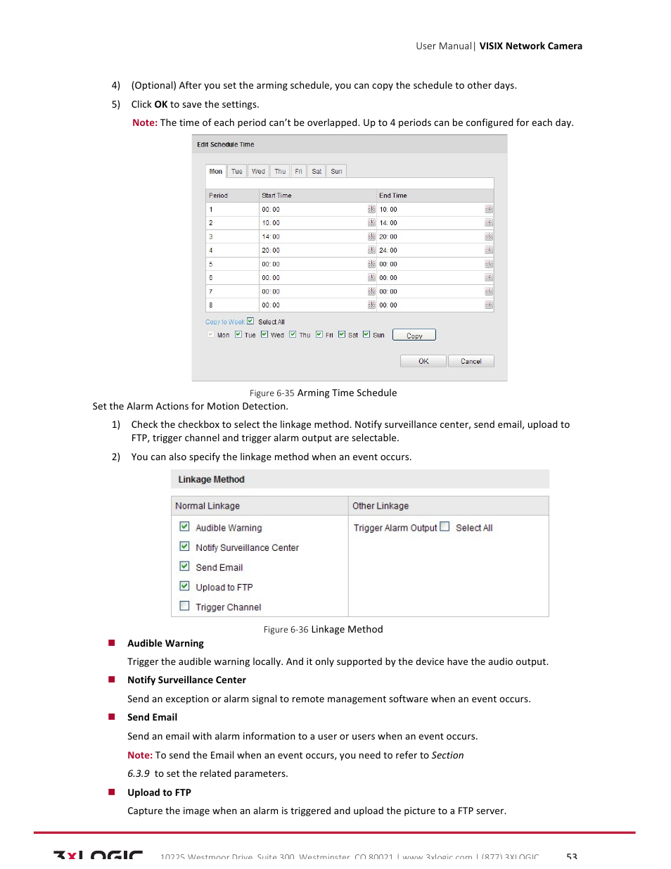 3xLOGIC VISIX Camera User Manual | Page 53 / 79