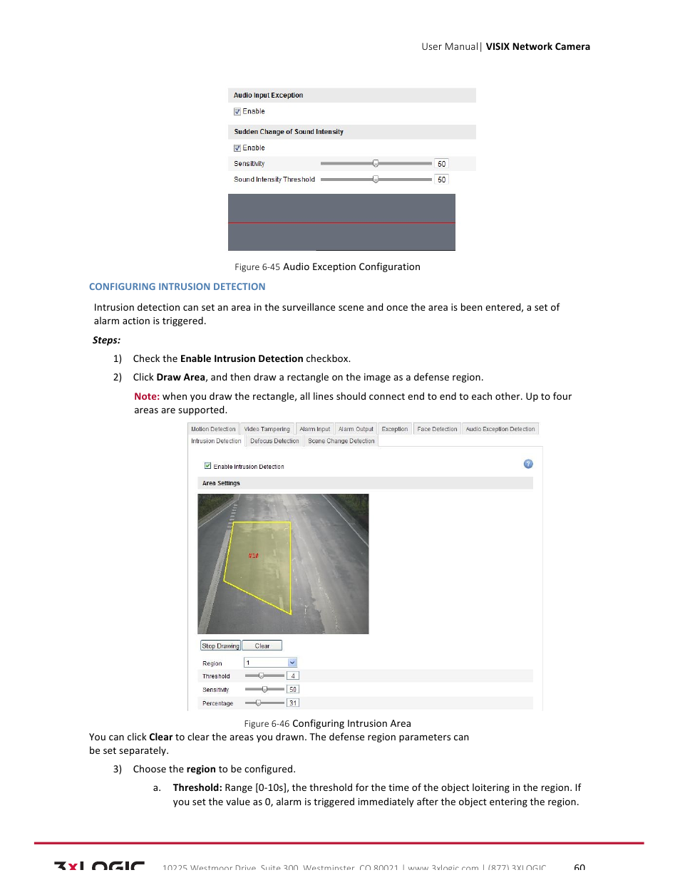 3xLOGIC VISIX Camera User Manual | Page 60 / 79