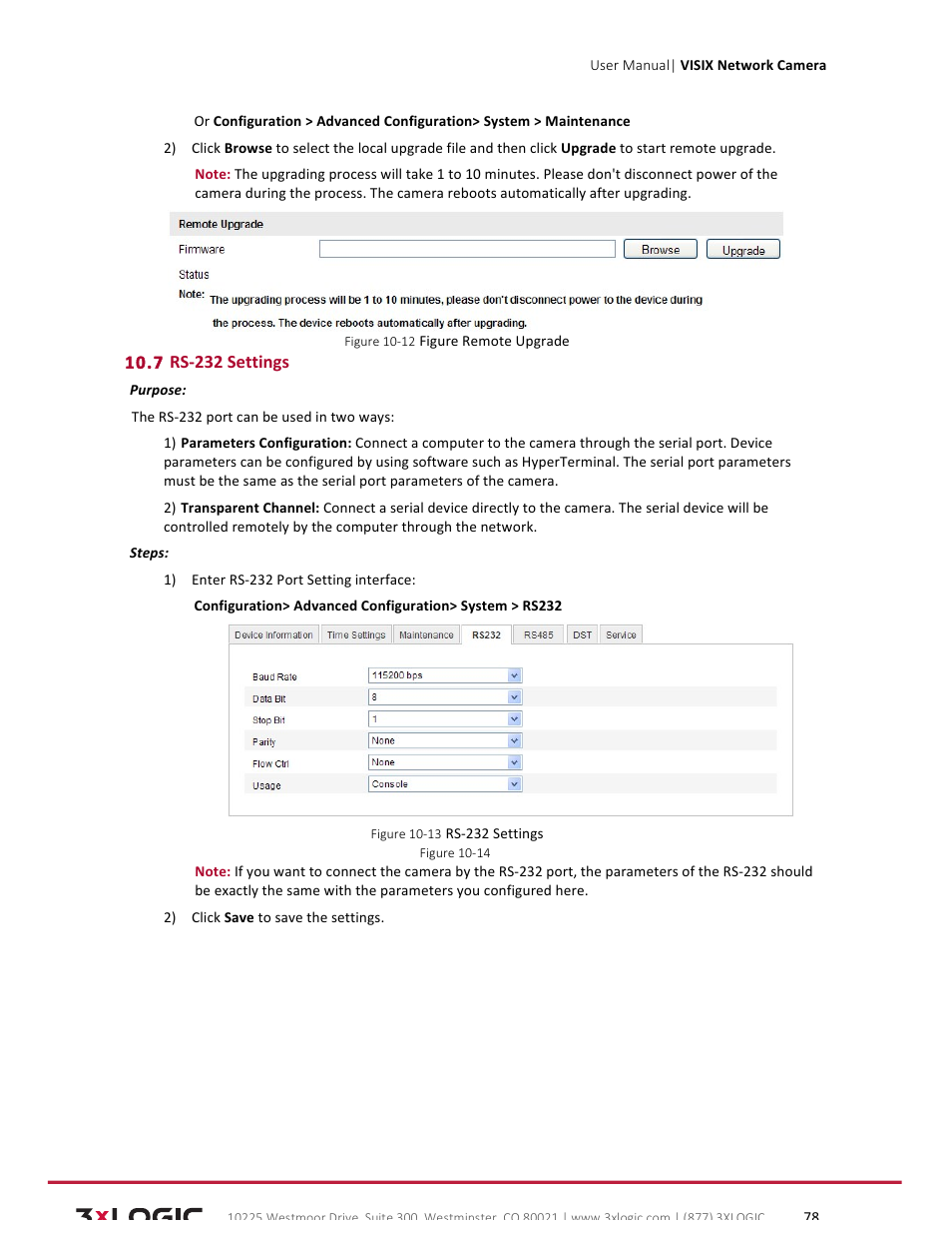 3xLOGIC VISIX Camera User Manual | Page 78 / 79