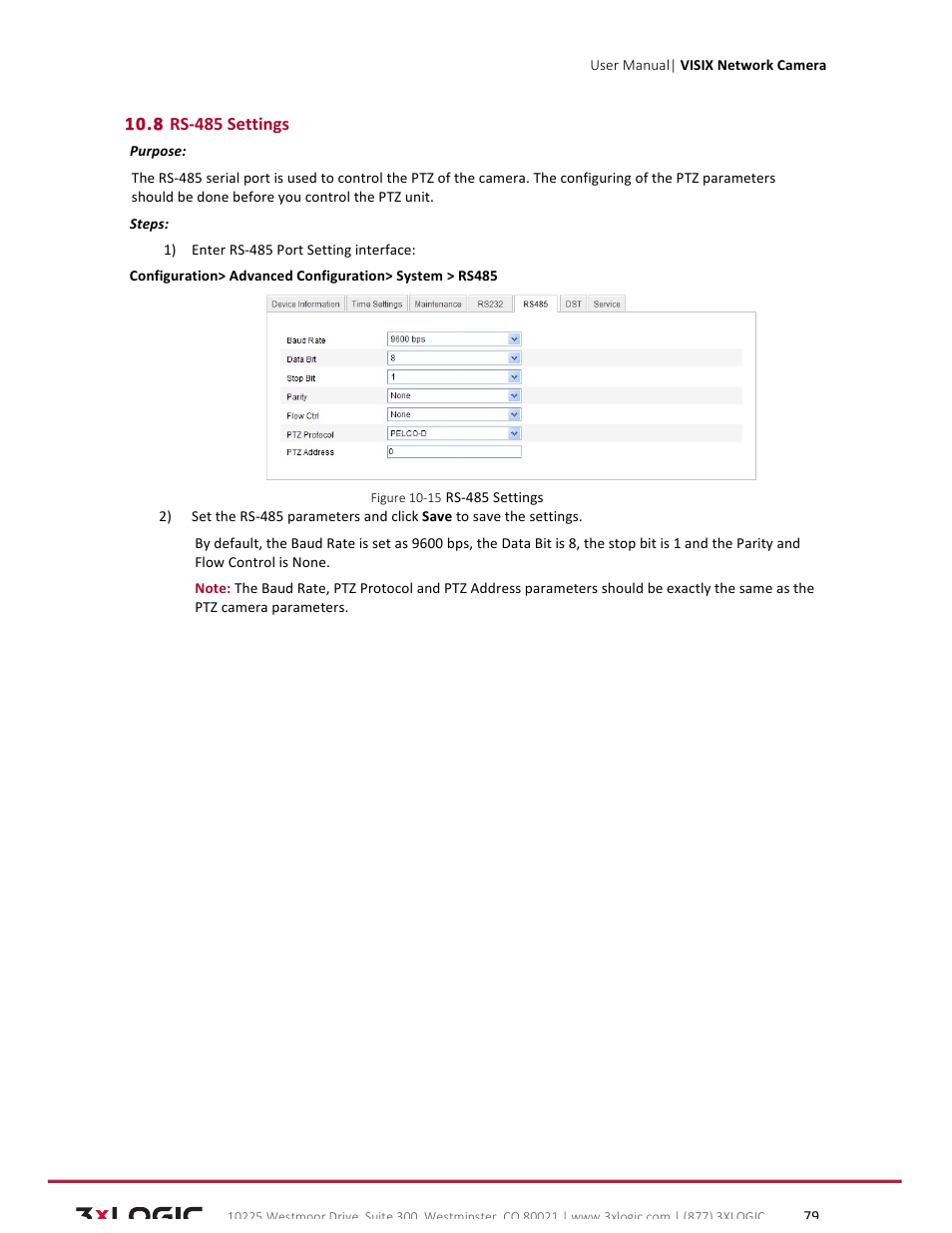 3xLOGIC VISIX Camera User Manual | Page 79 / 79