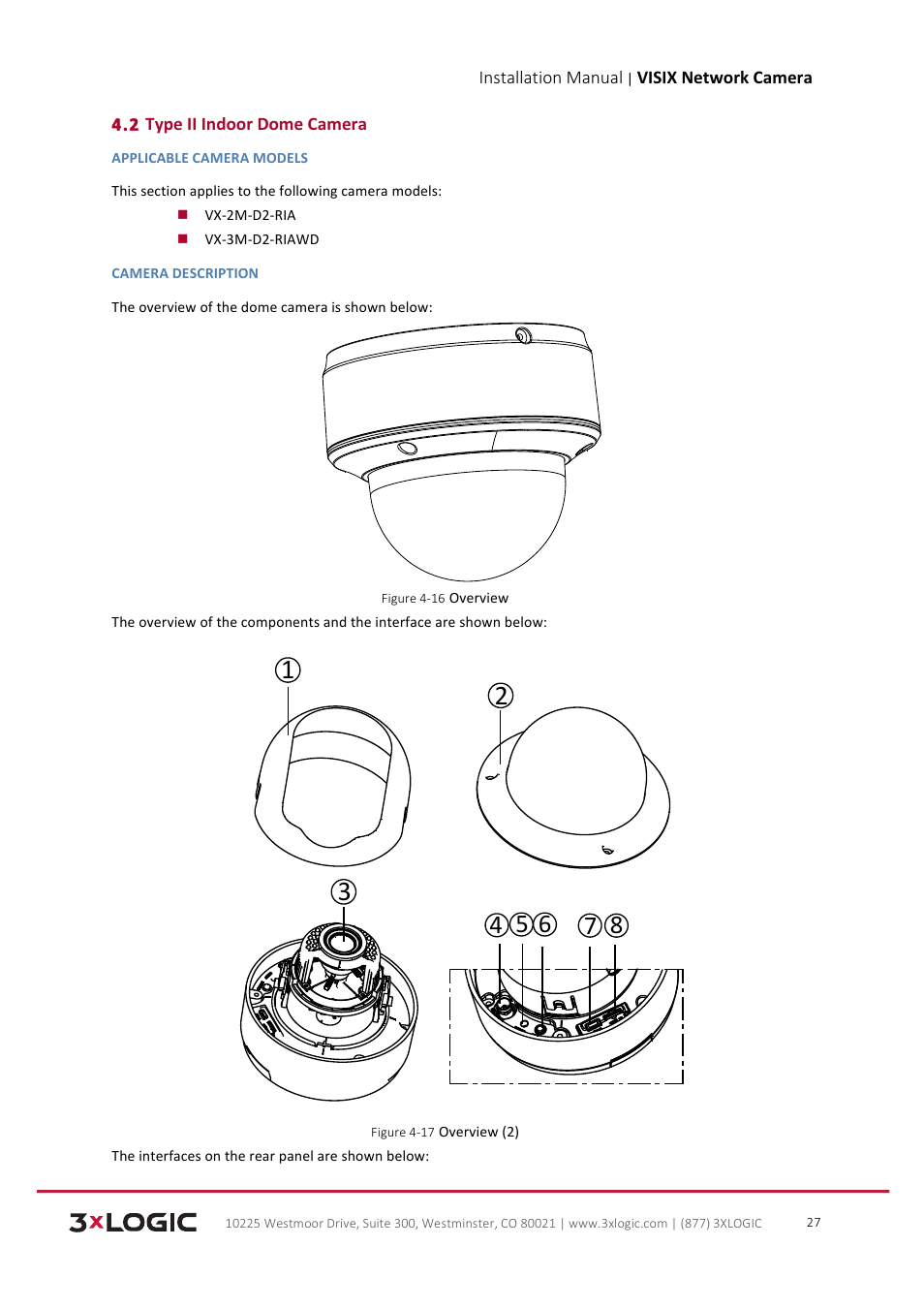 3xLOGIC VISIX Camera User Manual | Page 28 / 103