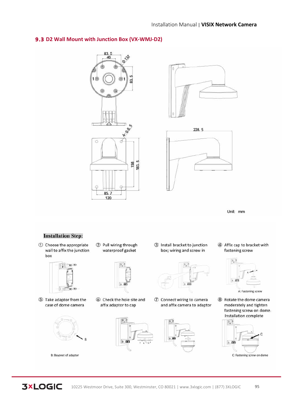 3xLOGIC VISIX Camera User Manual | Page 96 / 103